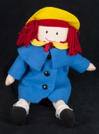 Eden Madeline Blue Coat Girl Rag Doll Plush Lovey